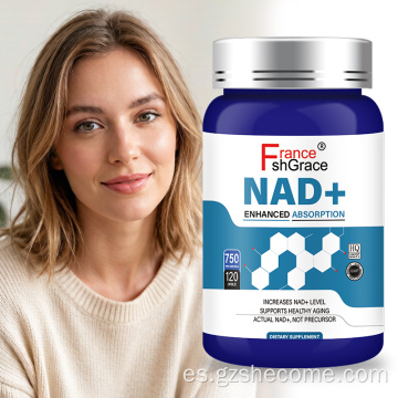 Shecome NAD+ Cápsulas Apoyo energético celular para el envejecimiento saludable